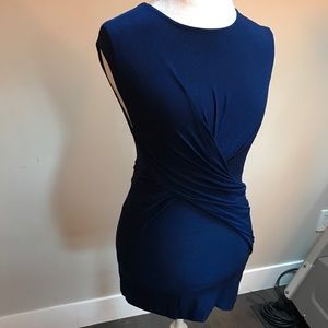 T BY ALEXANDER WANG FITTED STRETCH SLEEVELESS TOP